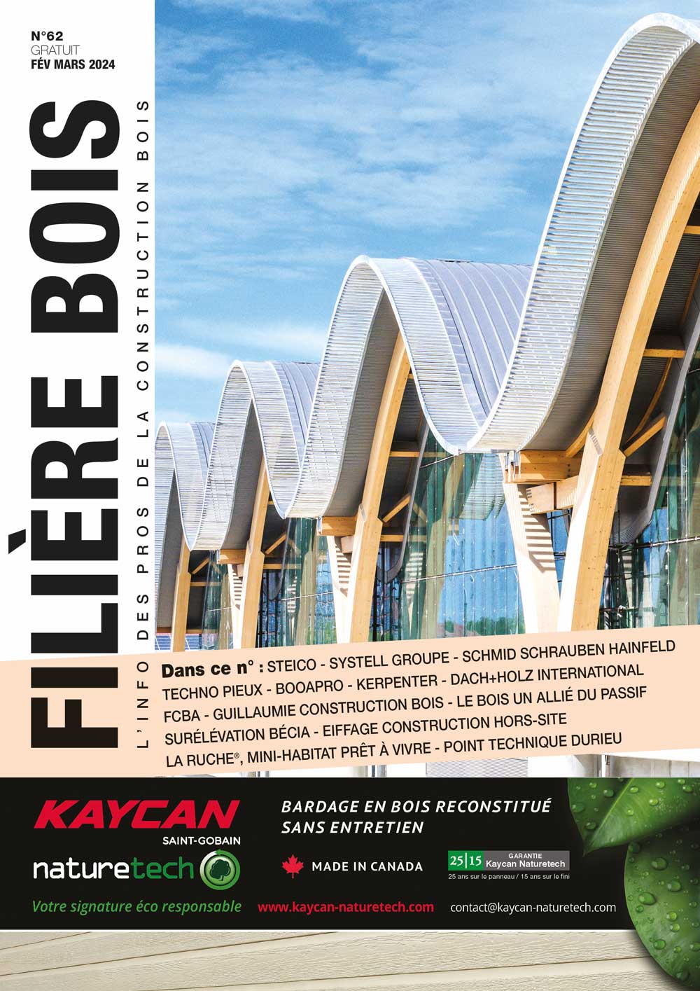 Bâtiment en bois nouveauté dans Filière Bois