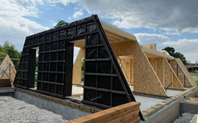 Maison en A par Guillaumie Construction Bois fabricant de structure bois à Limoges